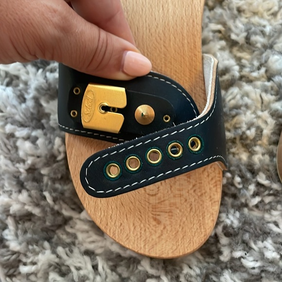 NWT 1970’s Vintage Dr. Scholl’s Exercise Sandals Blue Size 6 - Picture 5 of 9